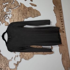 Windsor. Dark green grey suede mini dress xs